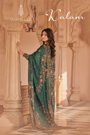 Varsha Fashion Kalam Viscose Muslin Dress Material - Amrah Wholesale