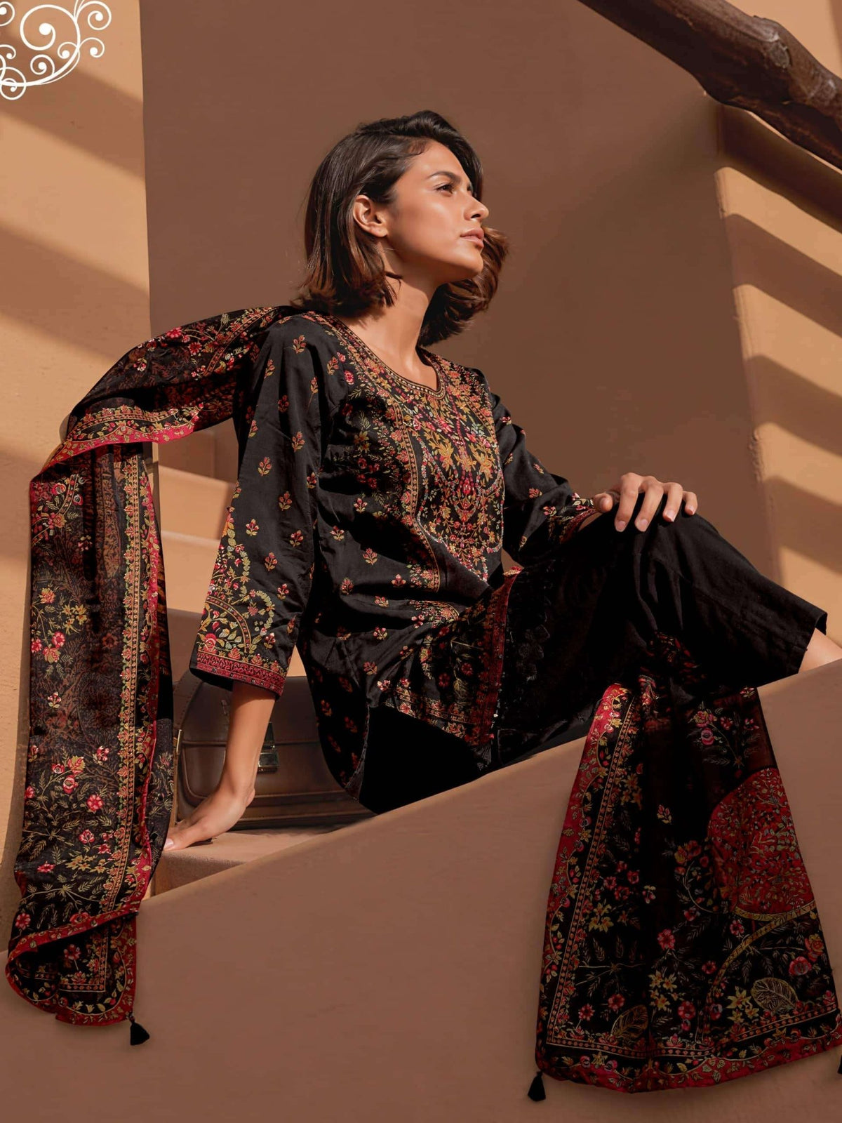 Varsha Fashion Lovenote Viscose Muslin Dress Material - Amrah Wholesale