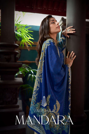 Varsha Fashion Mandara Premium Viscose Muslin Dress Material