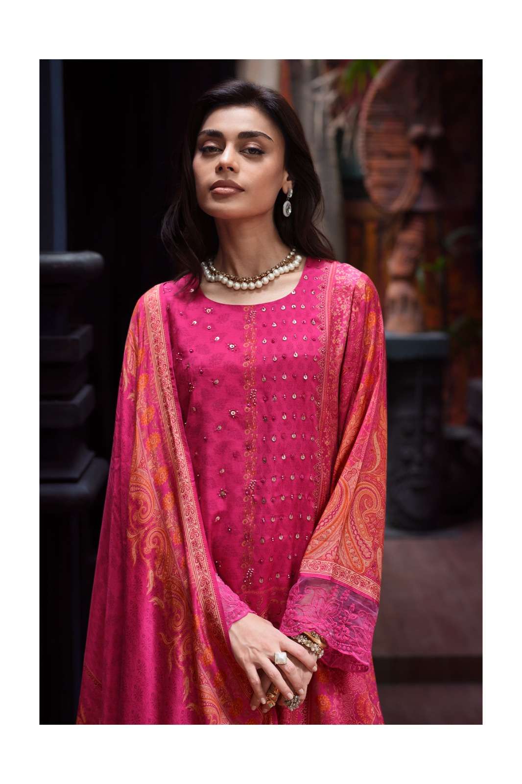 Varsha Fashion Mandara Premium Viscose Muslin Dress Material