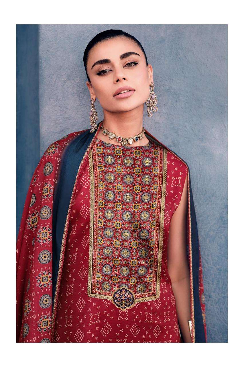 Varsha Fashion Mrittika Viscose Muslin Dress Material - Amrah Wholesale