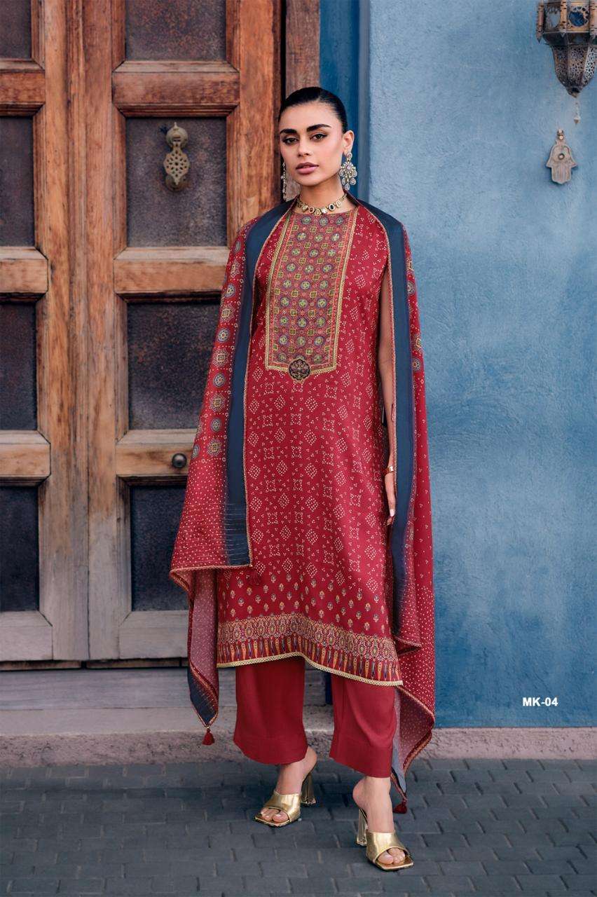 Varsha Fashion Mrittika Viscose Muslin Dress Material - Amrah Wholesale