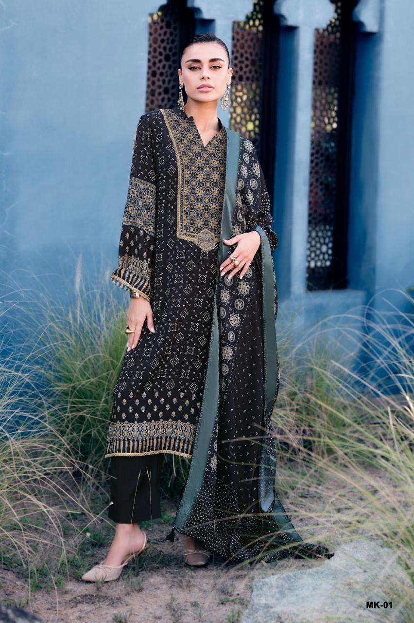 Varsha Fashion Mrittika Viscose Muslin Dress Material - Amrah Wholesale