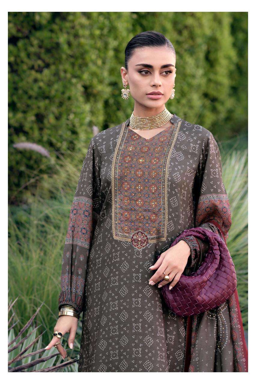 Varsha Fashion Mrittika Viscose Muslin Dress Material - Amrah Wholesale