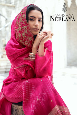 Varsha Fashion Neelaya Premium Organza Dress Material