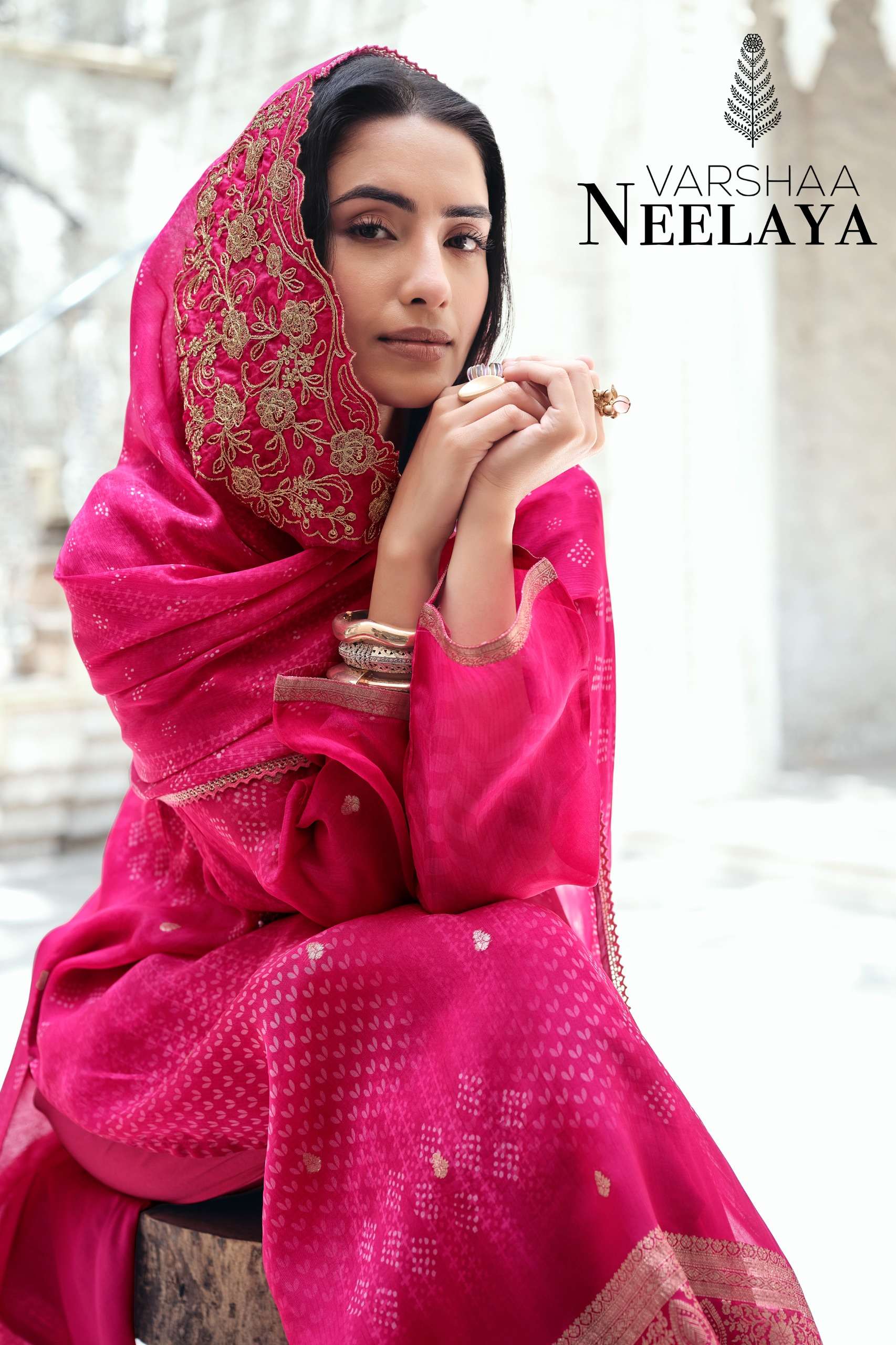 Varsha Fashion Neelaya Premium Organza Dress Material