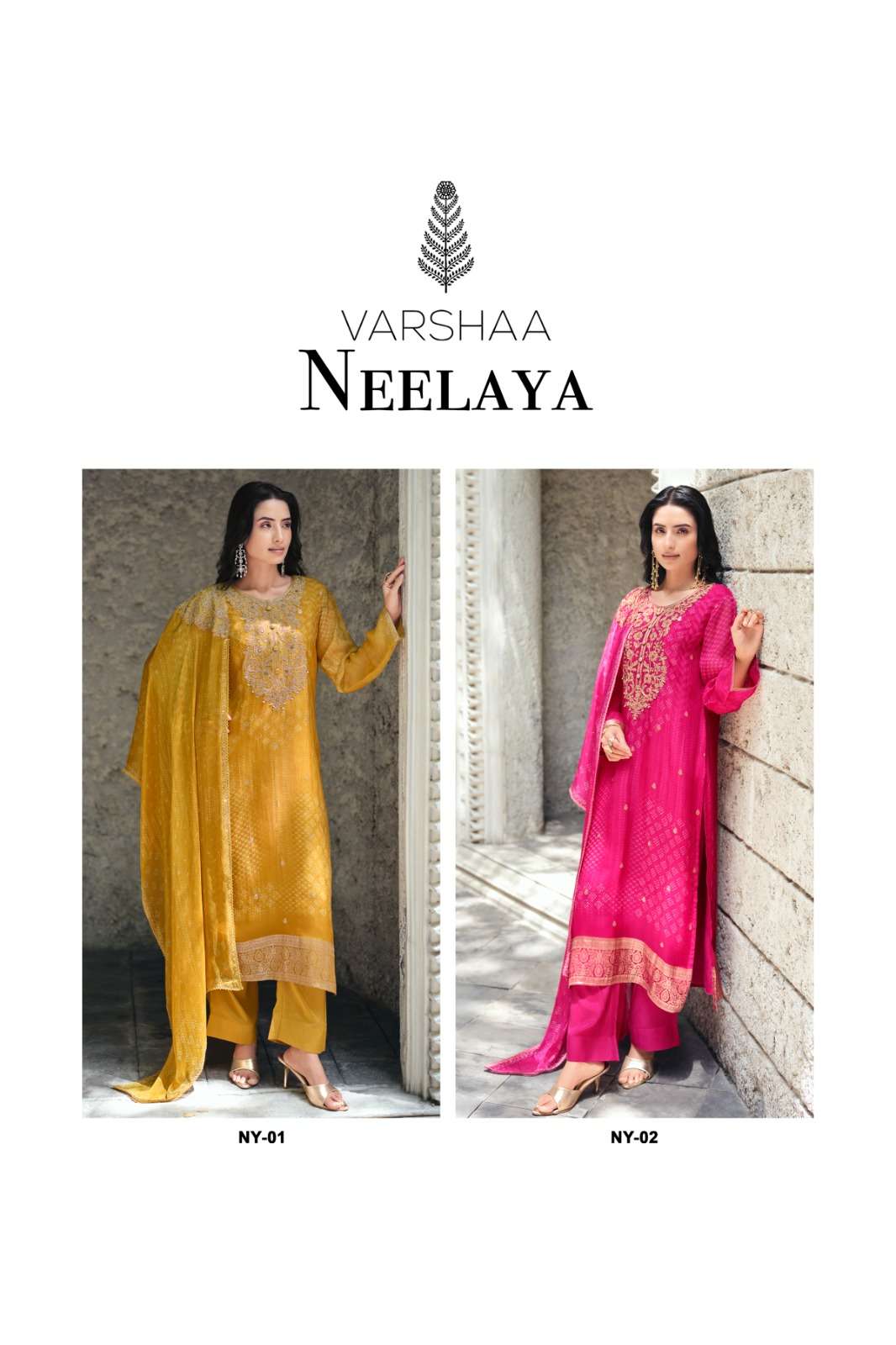 Varsha Fashion Neelaya Premium Organza Dress Material