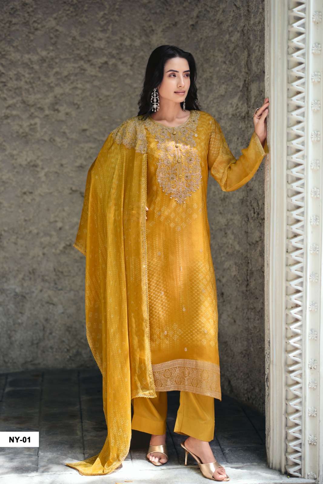 Varsha Fashion Neelaya Premium Organza Dress Material
