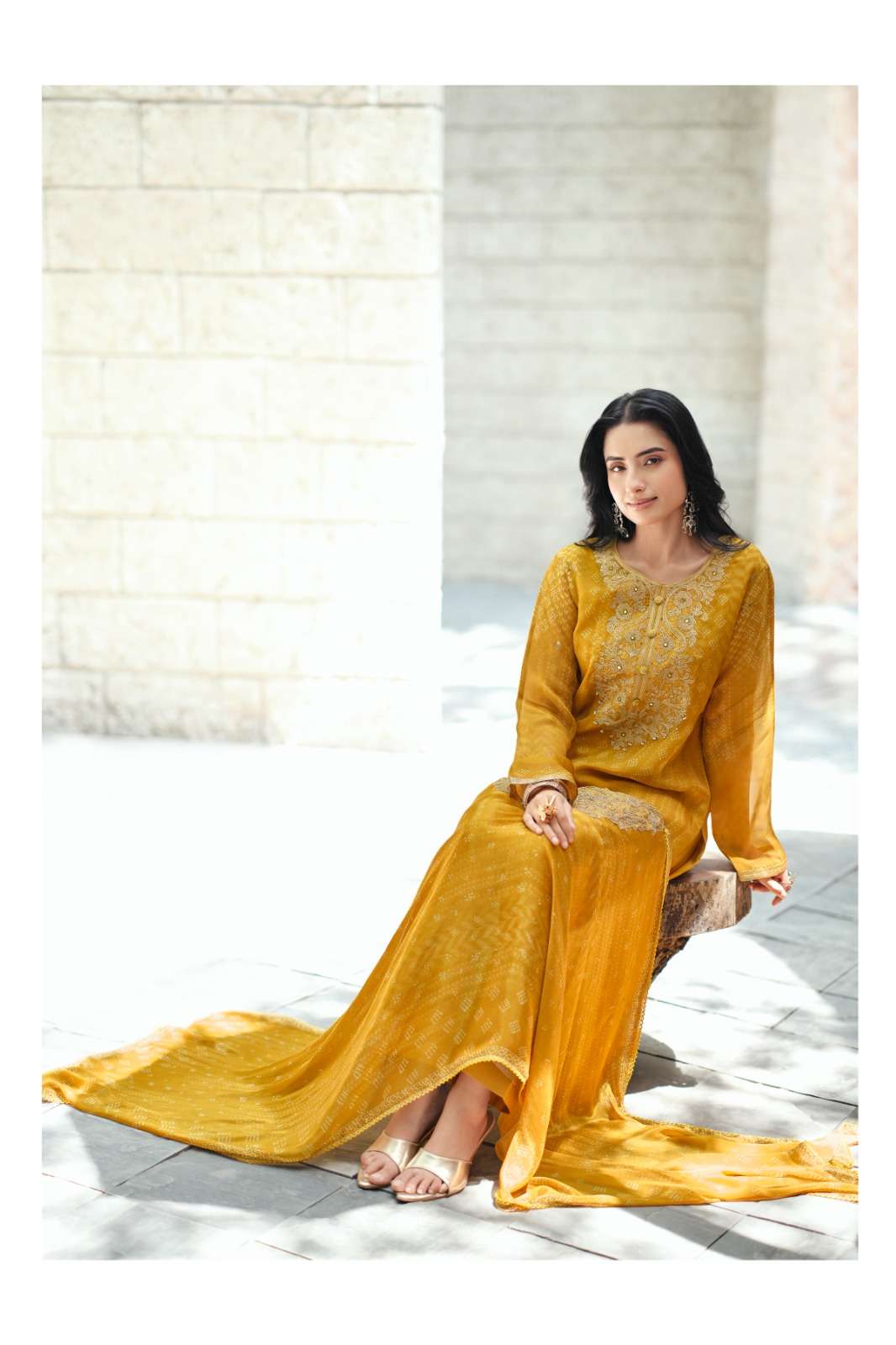 Varsha Fashion Neelaya Premium Organza Dress Material