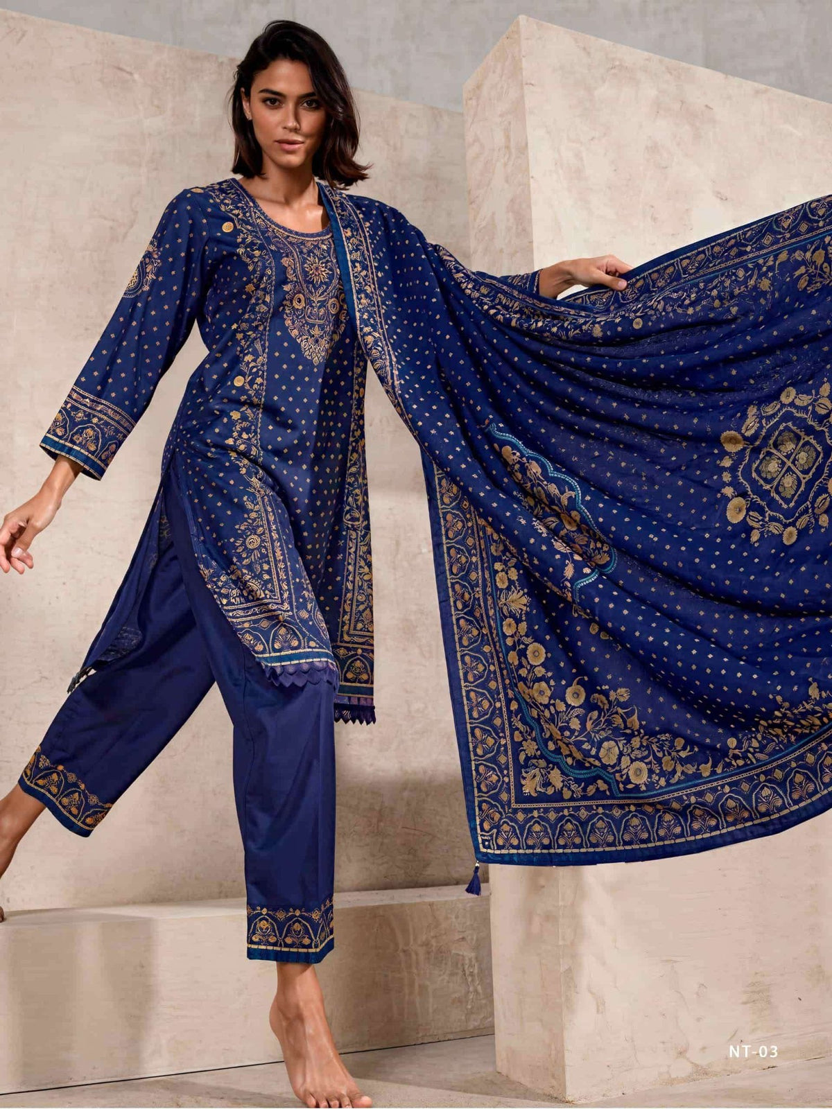Varsha Fashion Nivita Viscose Muslin Dress Material - Amrah Wholesale