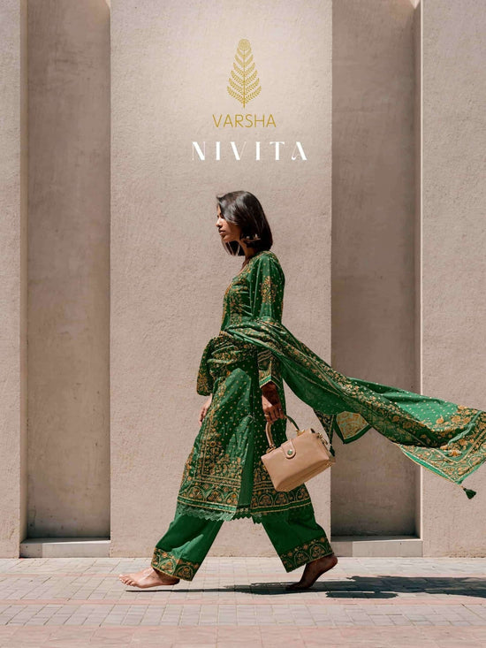 Varsha Fashion Nivita Viscose Muslin Dress Material - Amrah Wholesale
