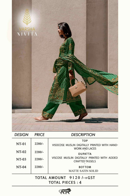 Varsha Fashion Nivita Viscose Muslin Dress Material