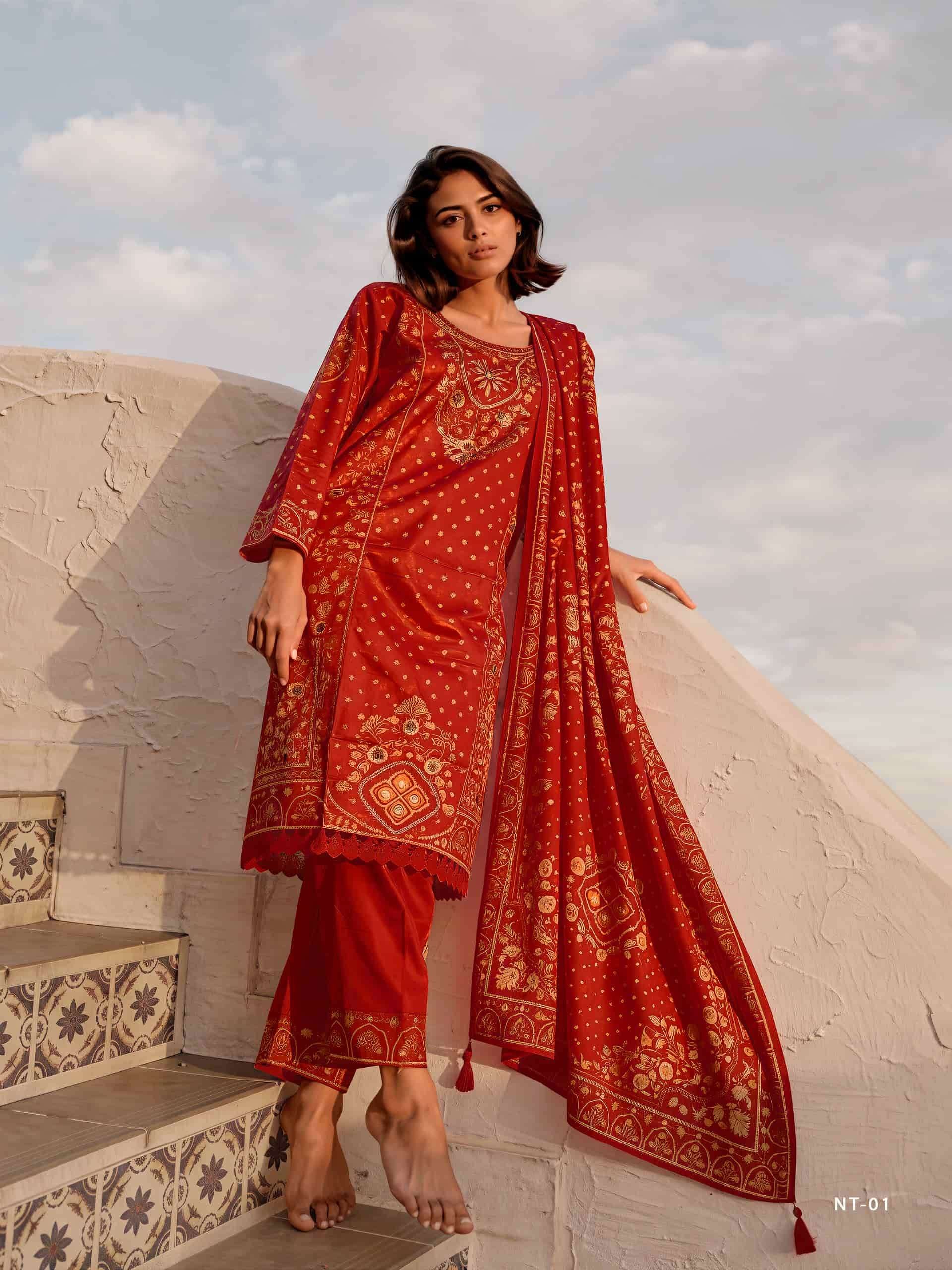 Varsha Fashion Nivita Viscose Muslin Dress Material