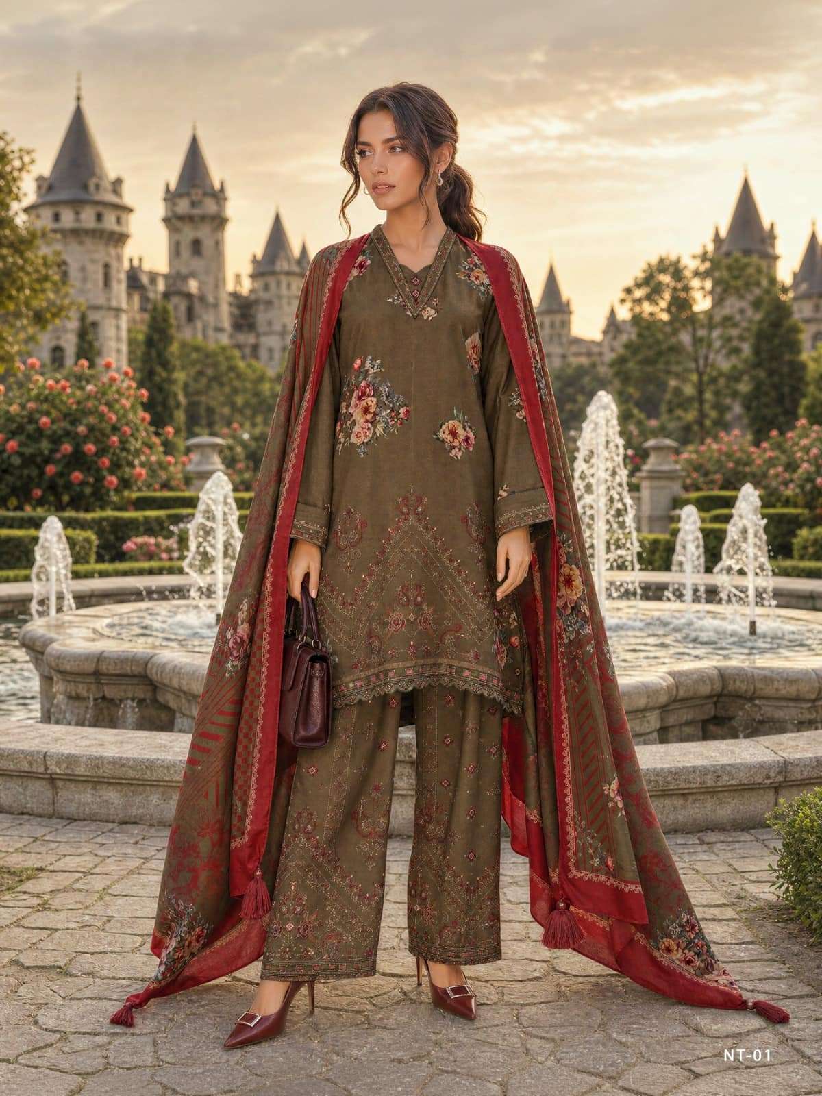 Varsha Fashion Nocturne Viscose Pashmina Dress Material