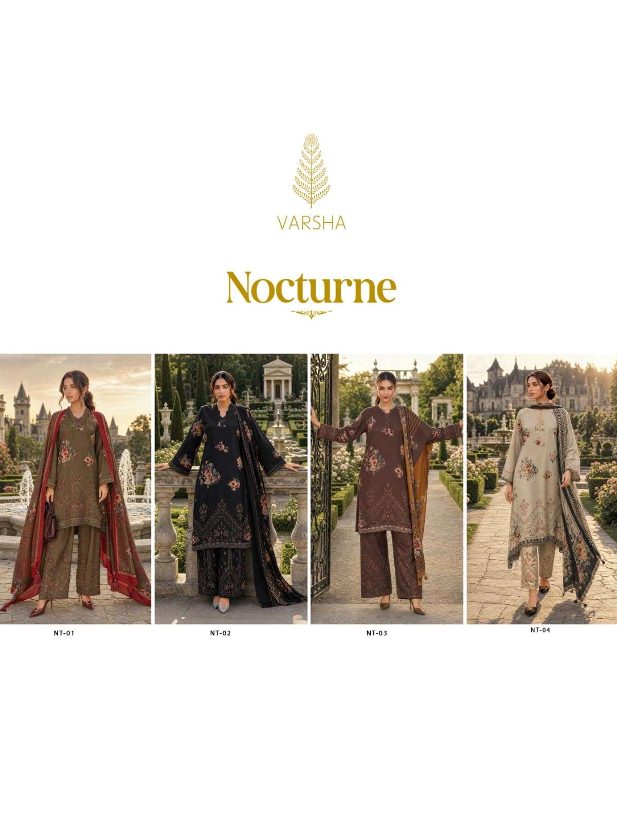 Varsha Fashion Nocturne Viscose Pashmina Dress Material
