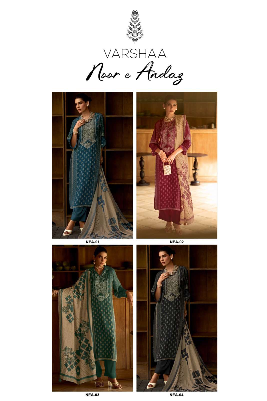 Varsha Fashion Noor E Andaz Muslin Dress Material - Amrah Wholesale