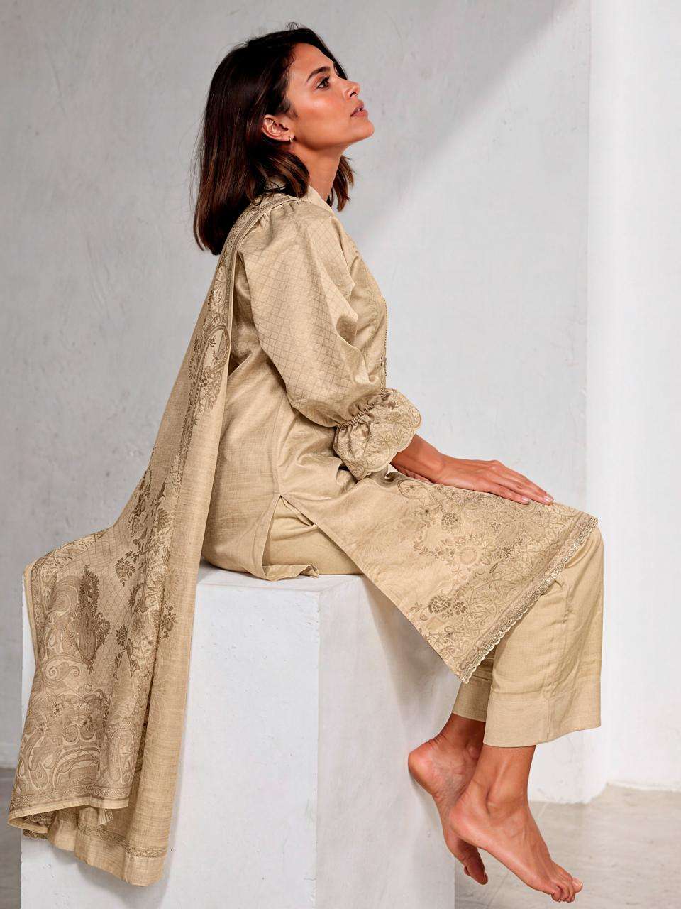 Varsha Fashion Oriva Viscose Shimmer Designer Dress Material - Amrah Wholesale