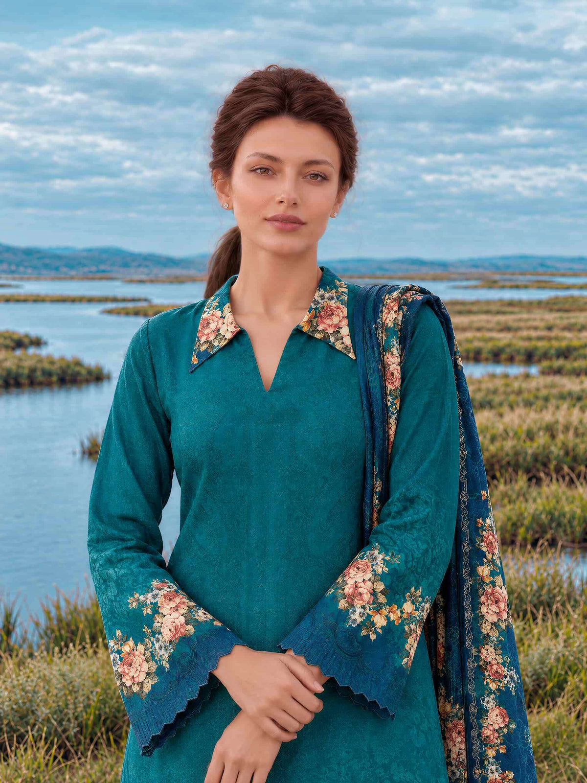 Varsha Fashion Pasha Viscose Pashmina Digital Printed Pakistani Suit
