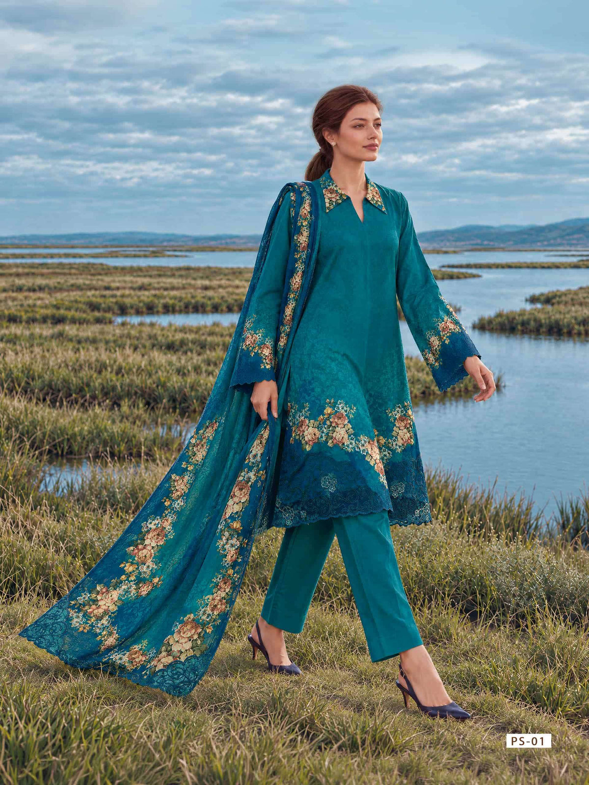 Varsha Fashion Pasha Viscose Pashmina Digital Printed Pakistani Suit