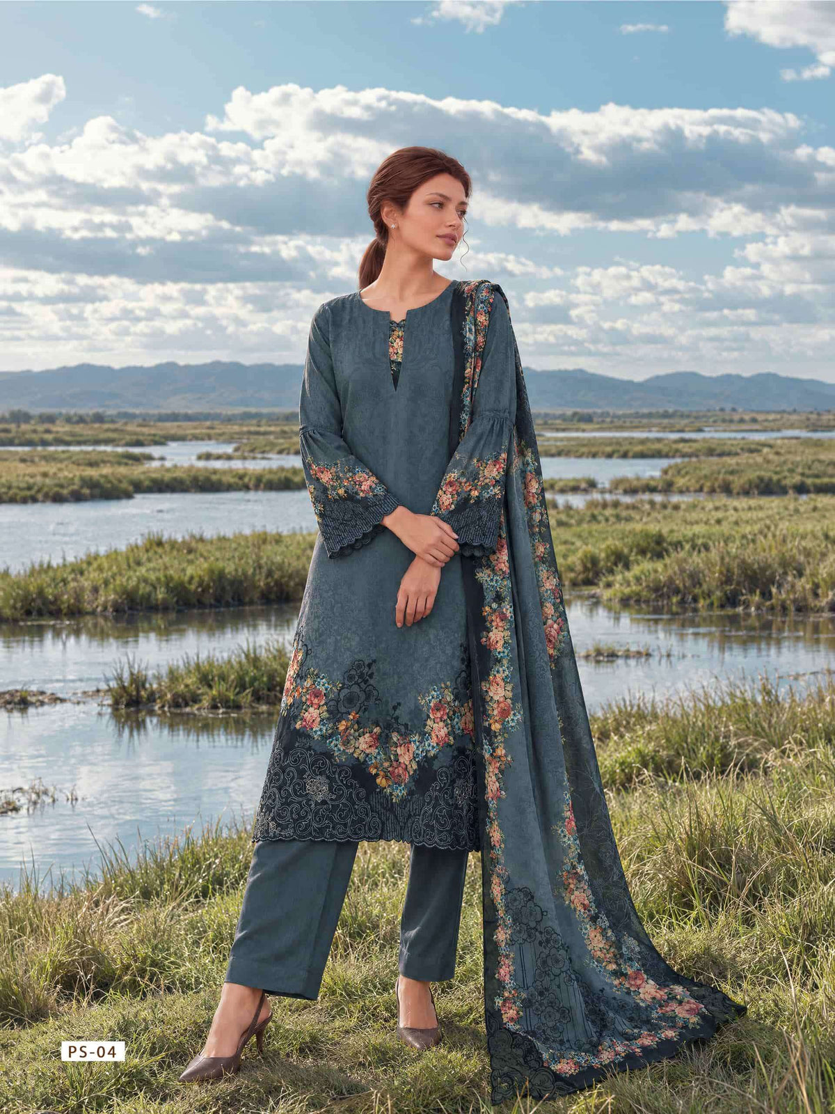 Varsha Fashion Pasha Viscose Pashmina Digital Printed Pakistani Suit