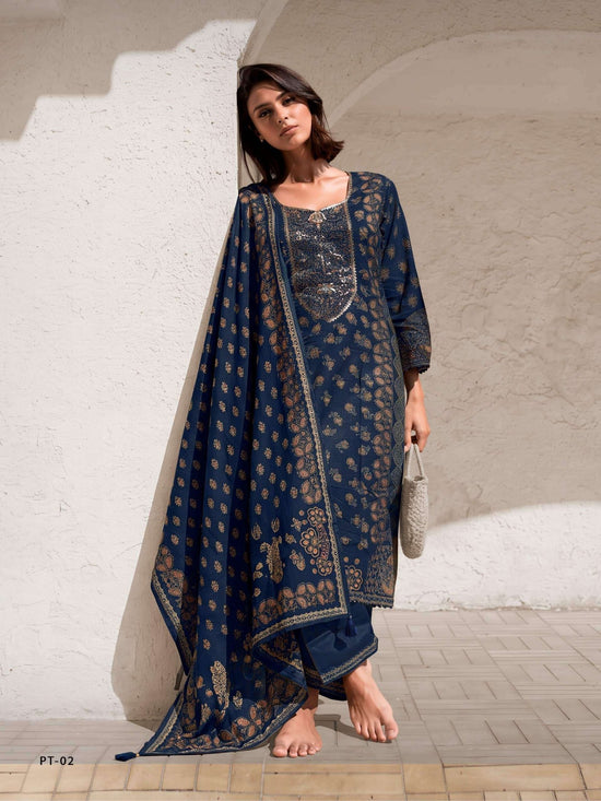 Varsha Fashion Pratika Viscose Muslin Designer Dress Material - Amrah Wholesale