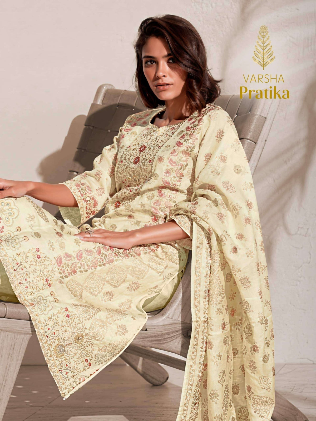 Varsha Fashion Pratika Viscose Muslin Designer Dress Material - Amrah Wholesale