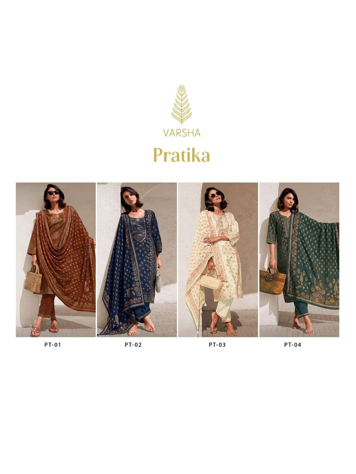 Varsha Fashion Pratika Viscose Muslin Designer Dress Material - Amrah Wholesale