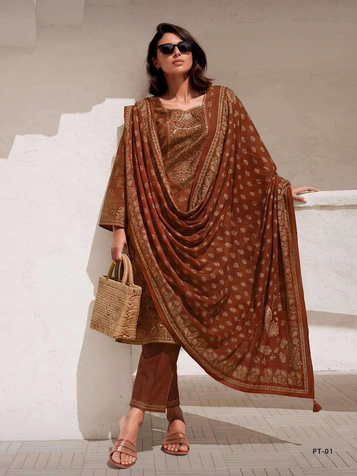 Varsha Fashion Pratika Viscose Muslin Designer Dress Material - Amrah Wholesale