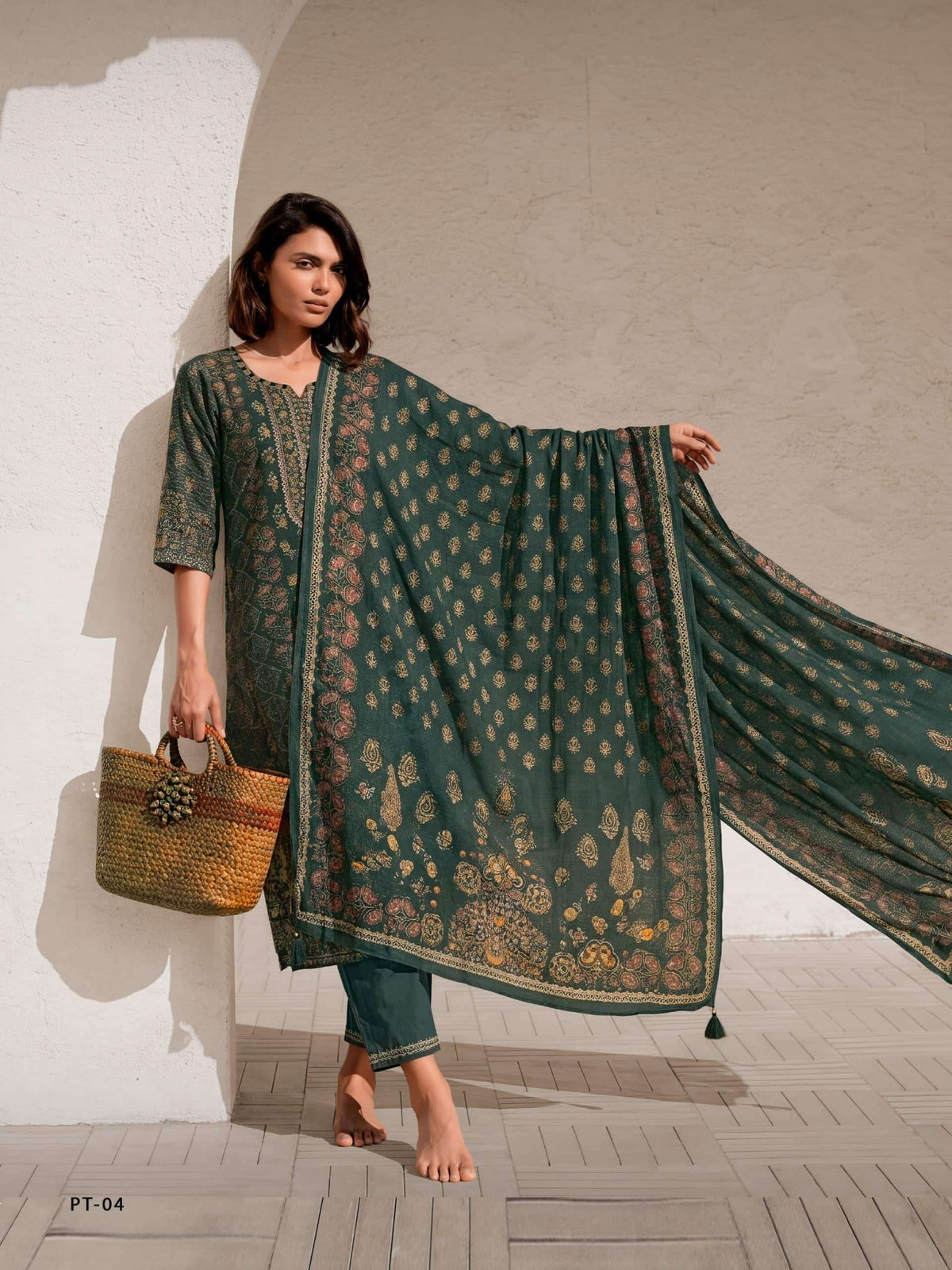 Varsha Fashion Pratika Viscose Muslin Designer Dress Material - Amrah Wholesale