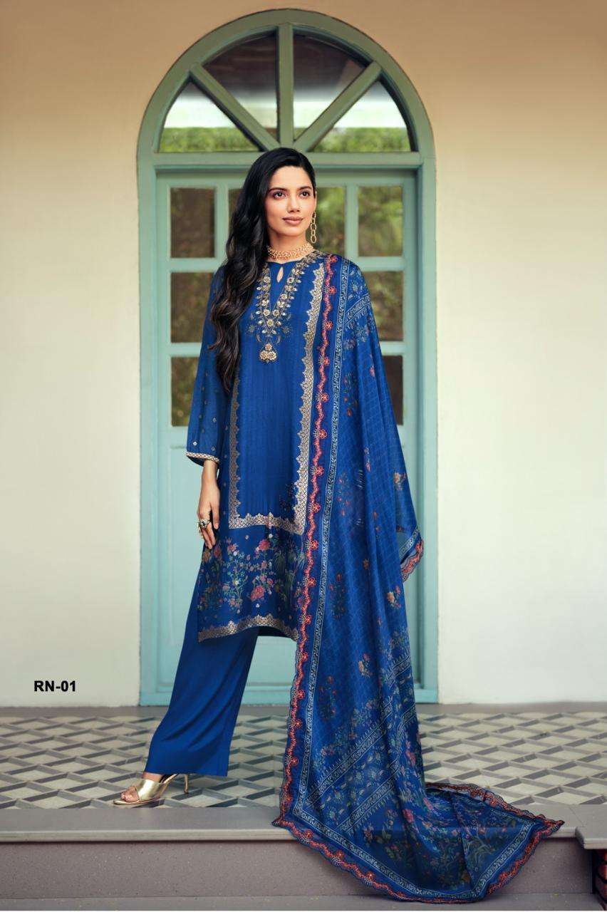 Varsha Fashion Resham Noor Viscose Handwork Dress Material