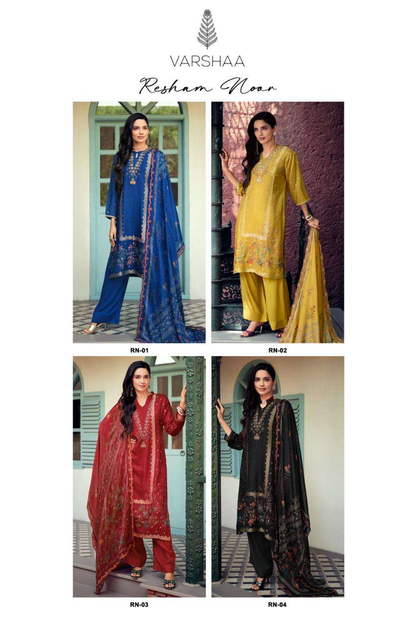 Varsha Fashion Resham Noor Viscose Handwork Dress Material