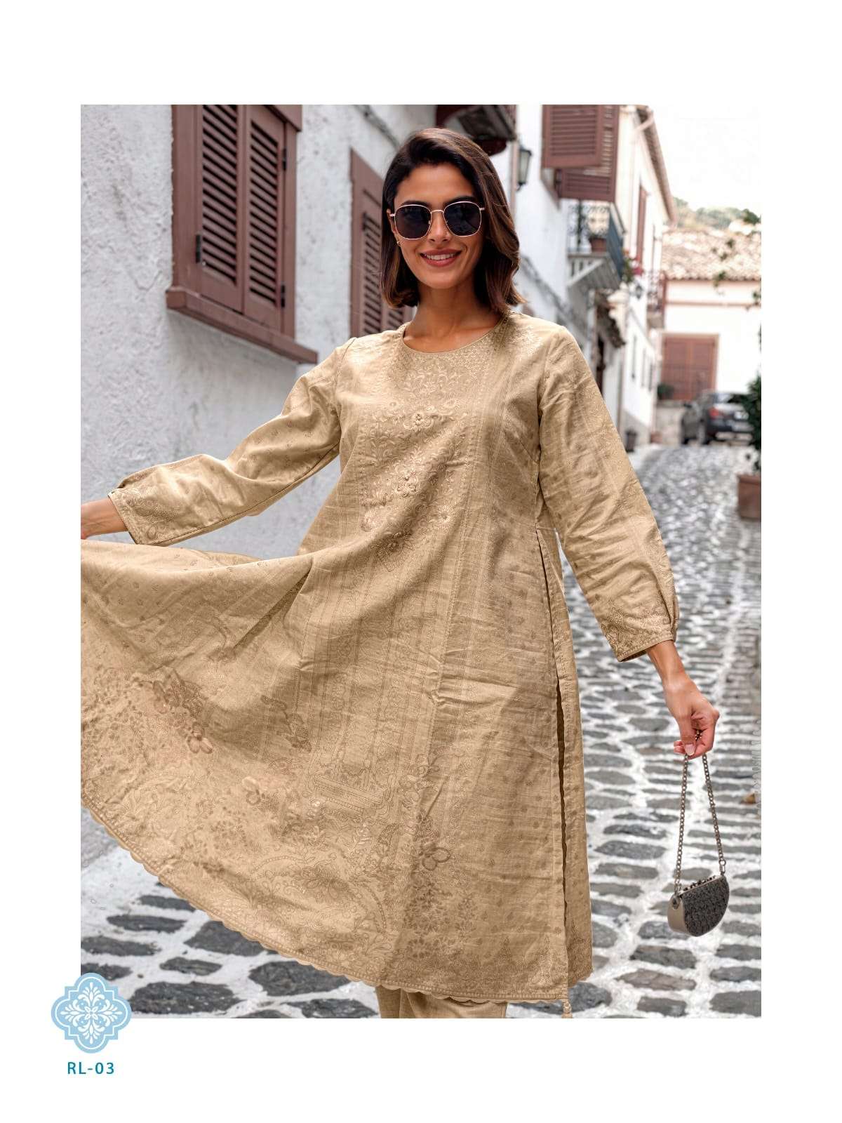 Varsha Fashion Rituals Viscose Shimmer Digital Print Dress Material