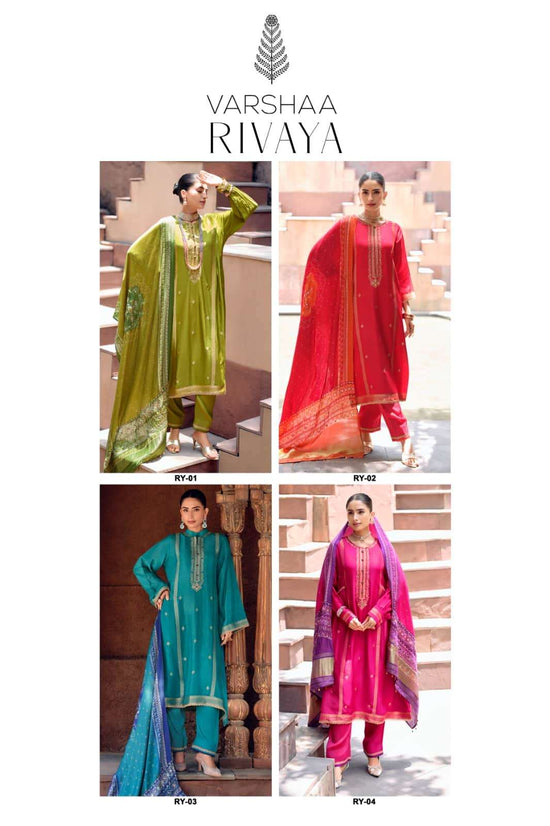 Varsha Fashion Rivaya Premium Viscose Woven Dress Material