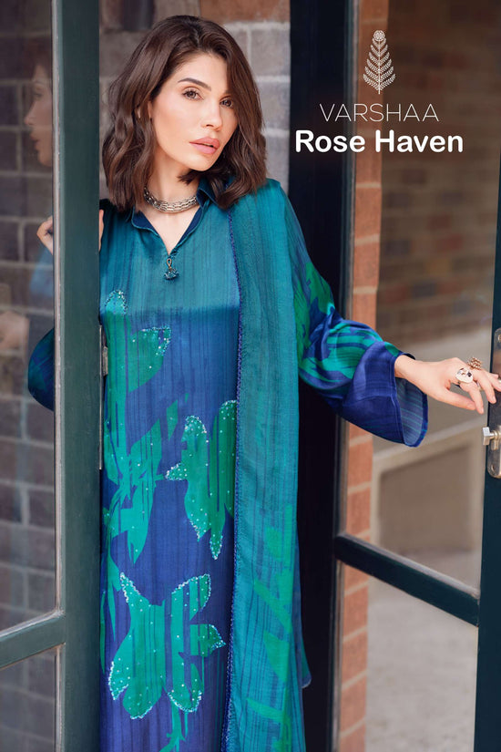 Varsha Fashion Rose Haven Viscose Gajji Silk Dress Material