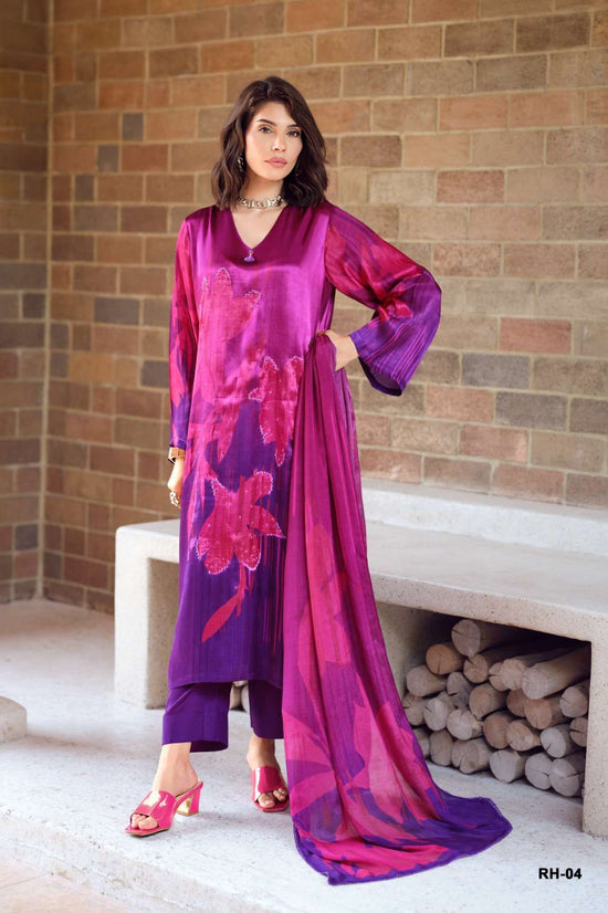 Varsha Fashion Rose Haven Viscose Gajji Silk Dress Material