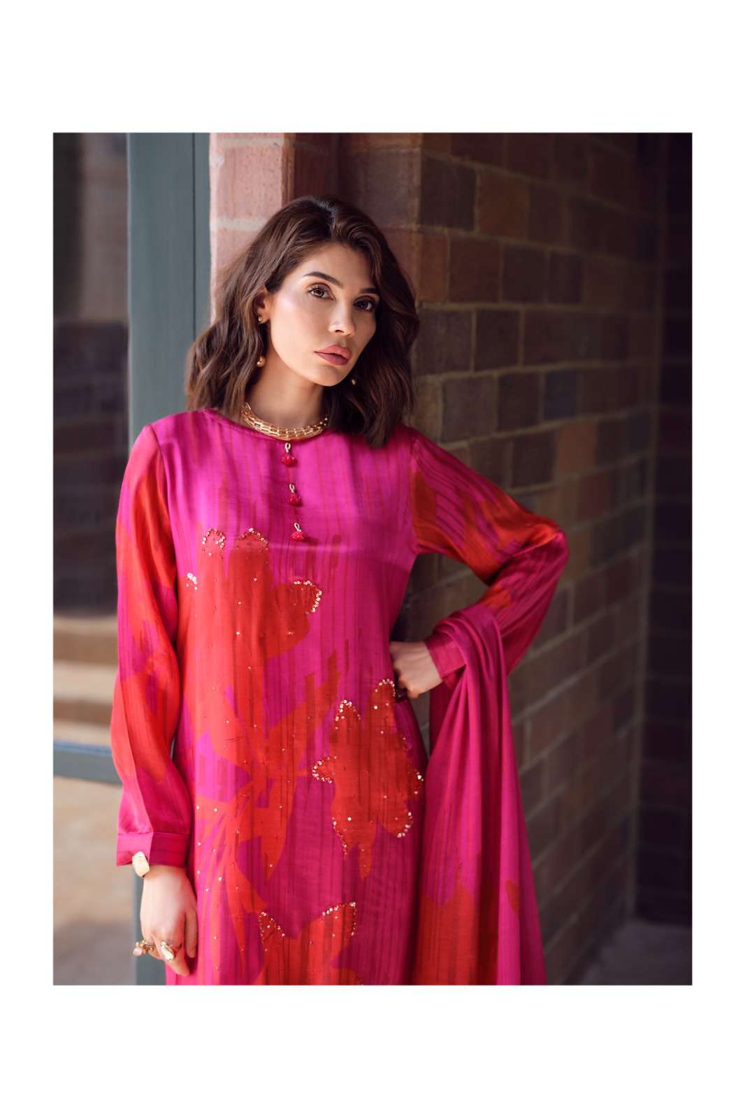 Varsha Fashion Rose Haven Viscose Gajji Silk Dress Material