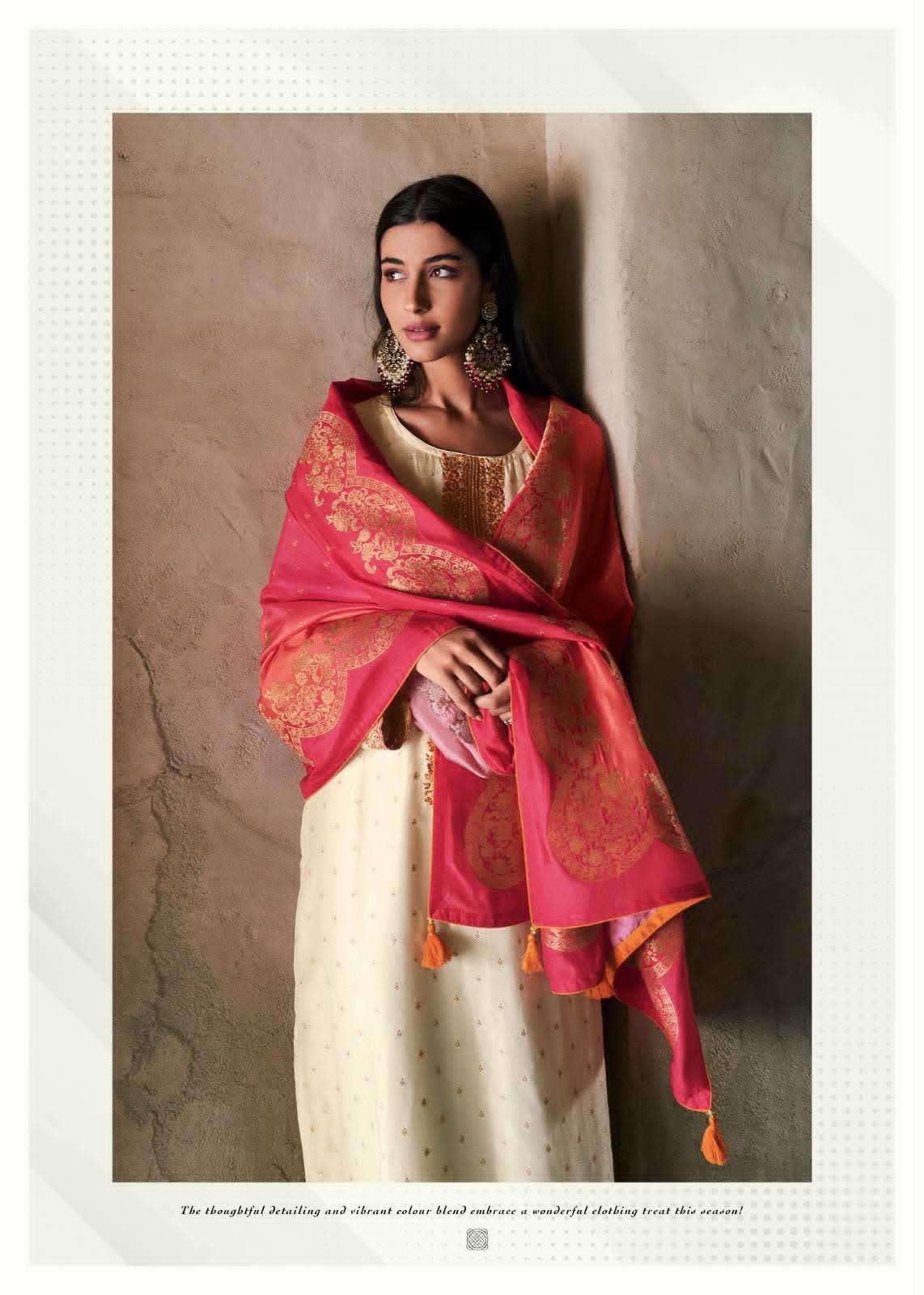 Varsha Fashion Rozana Meena Butti Designer Dress Material - Amrah Wholesale