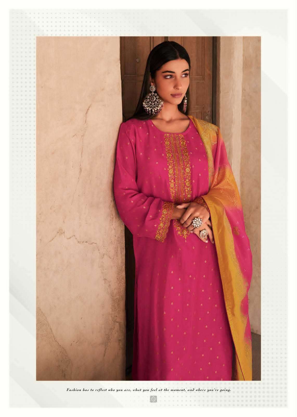 Varsha Fashion Rozana Meena Butti Designer Dress Material - Amrah Wholesale