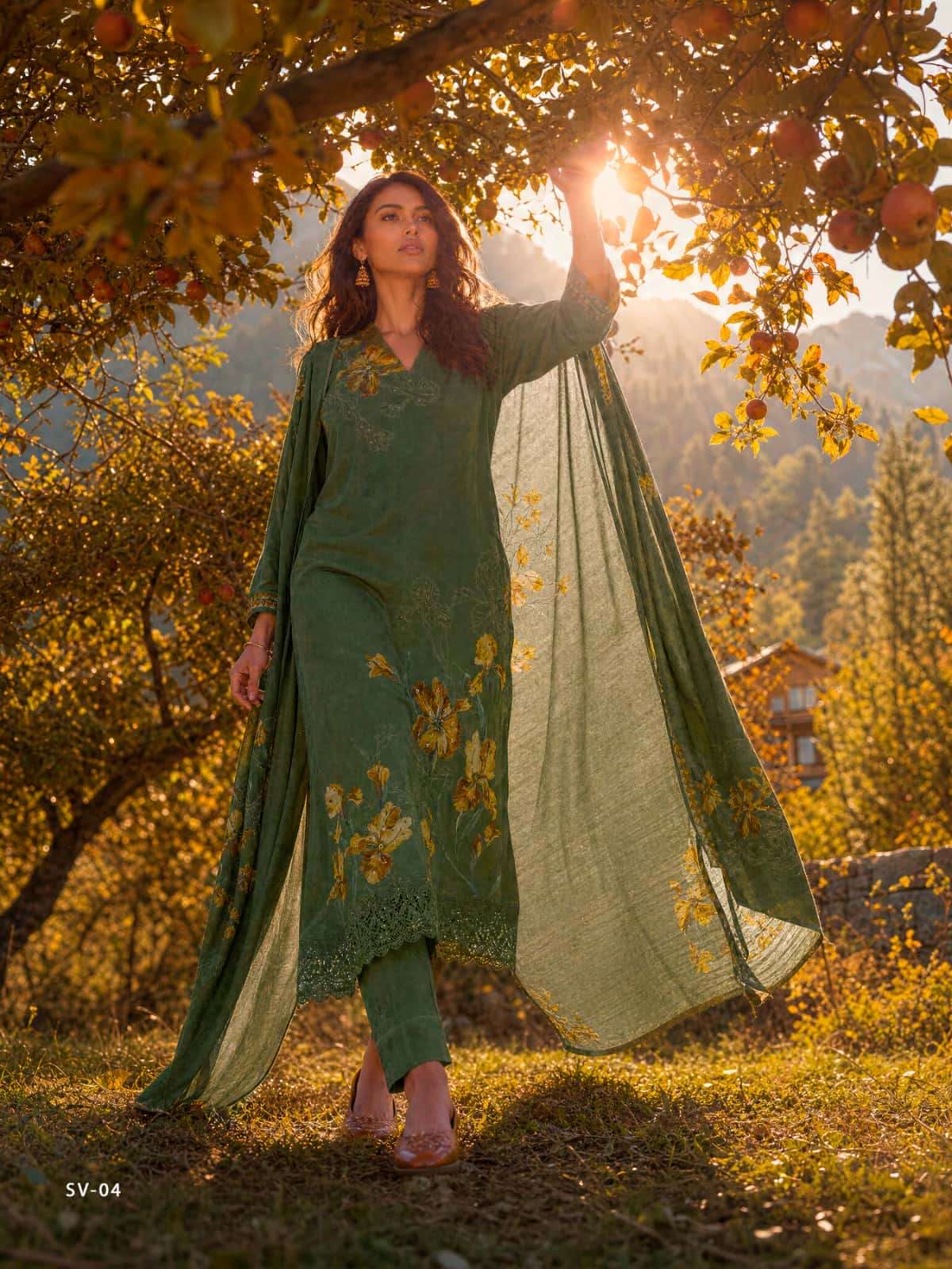 Varsha Fashion Savannah Viscose Twill Pashmina Dress Material