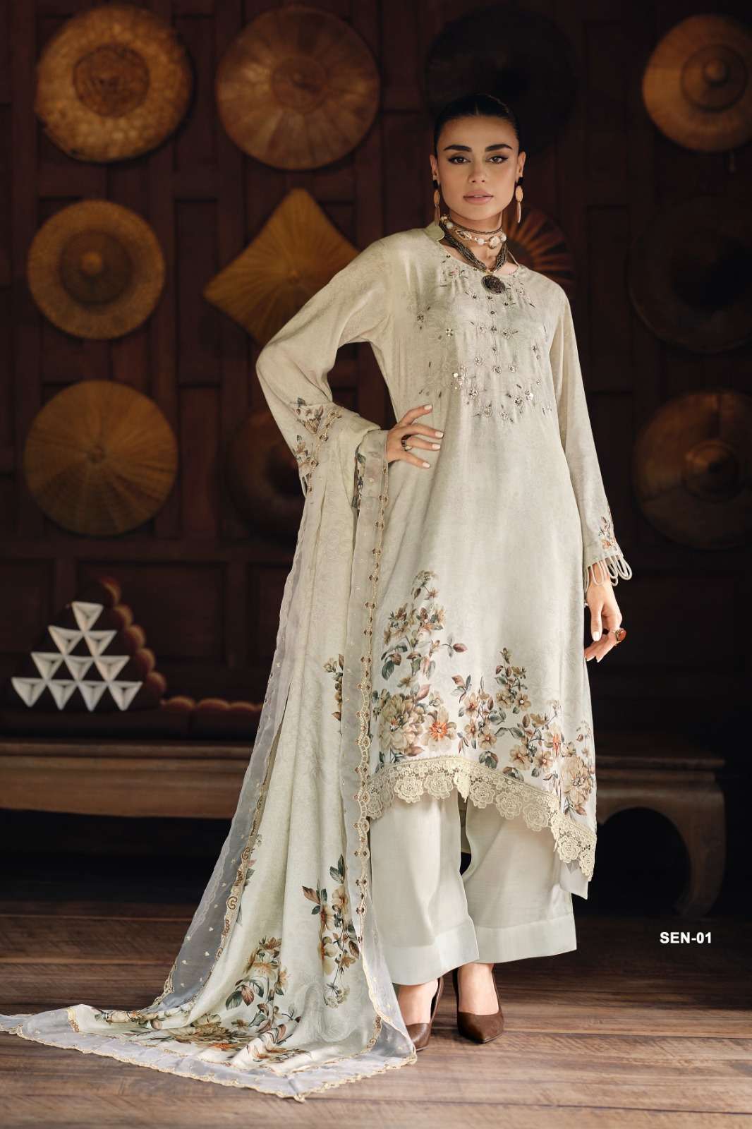 Varsha Fashion Shaah E Noor Vol 1 Viscose Muslin Dress Material