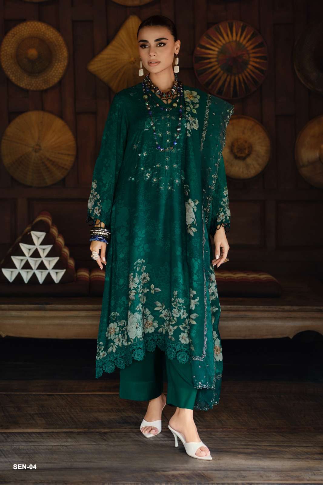 Varsha Fashion Shaah E Noor Vol 1 Viscose Muslin Dress Material