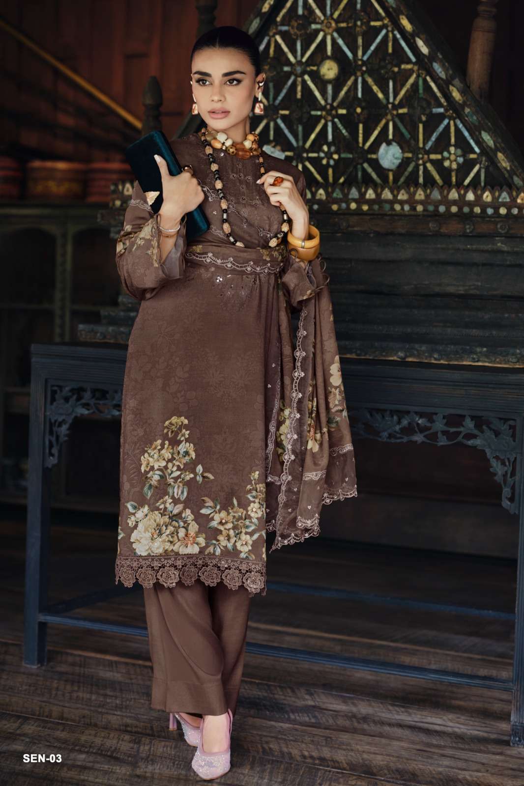 Varsha Fashion Shaah E Noor Vol 1 Viscose Muslin Dress Material