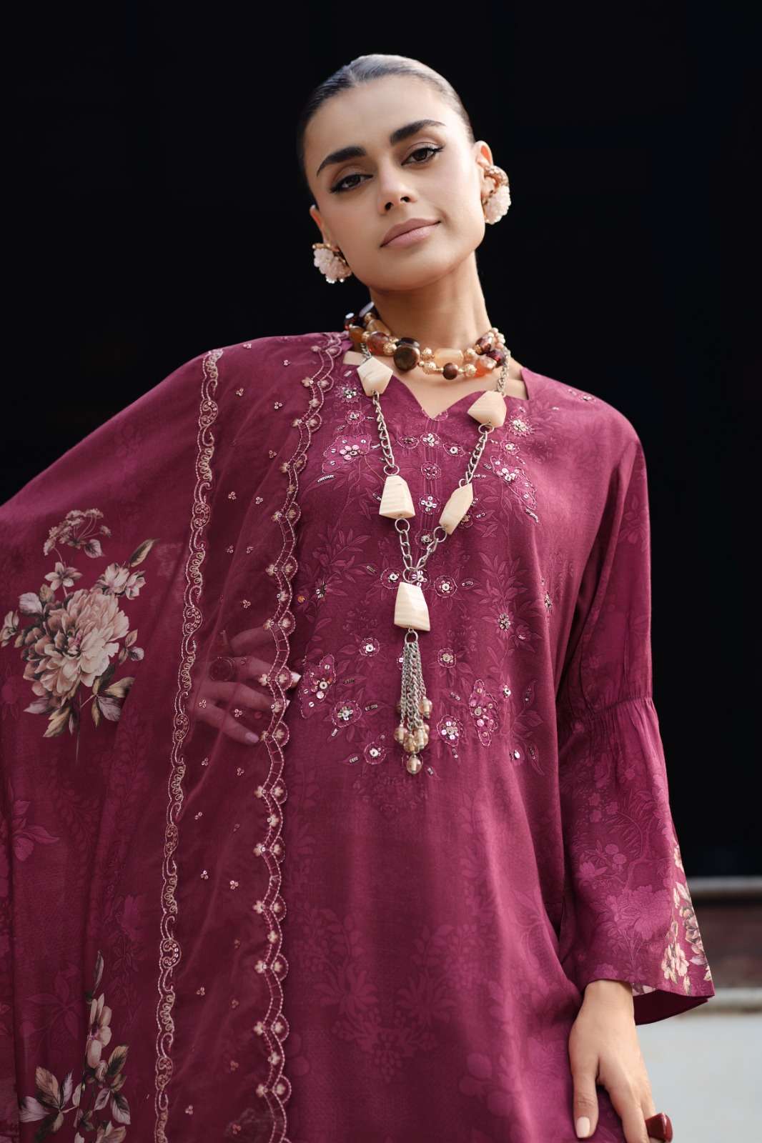 Varsha Fashion Shaah E Noor Vol 1 Viscose Muslin Dress Material
