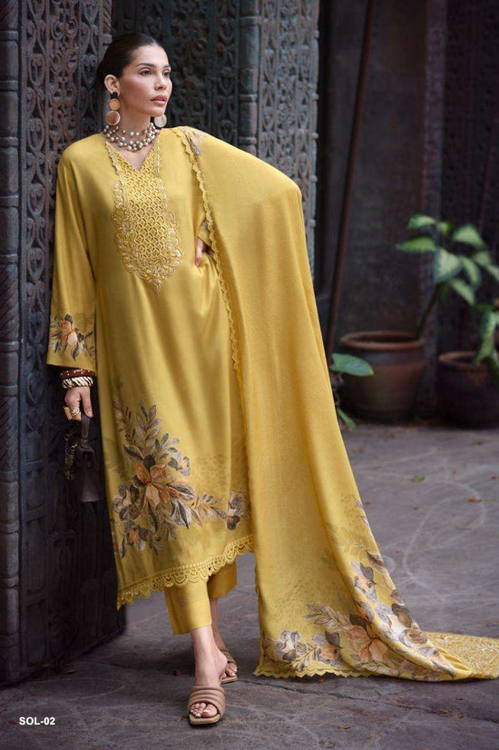 Varsha Fashion Shades Of Love Premium Chanderi Dress Material