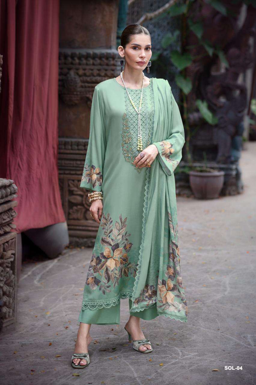 Varsha Fashion Shades Of Love Premium Chanderi Dress Material