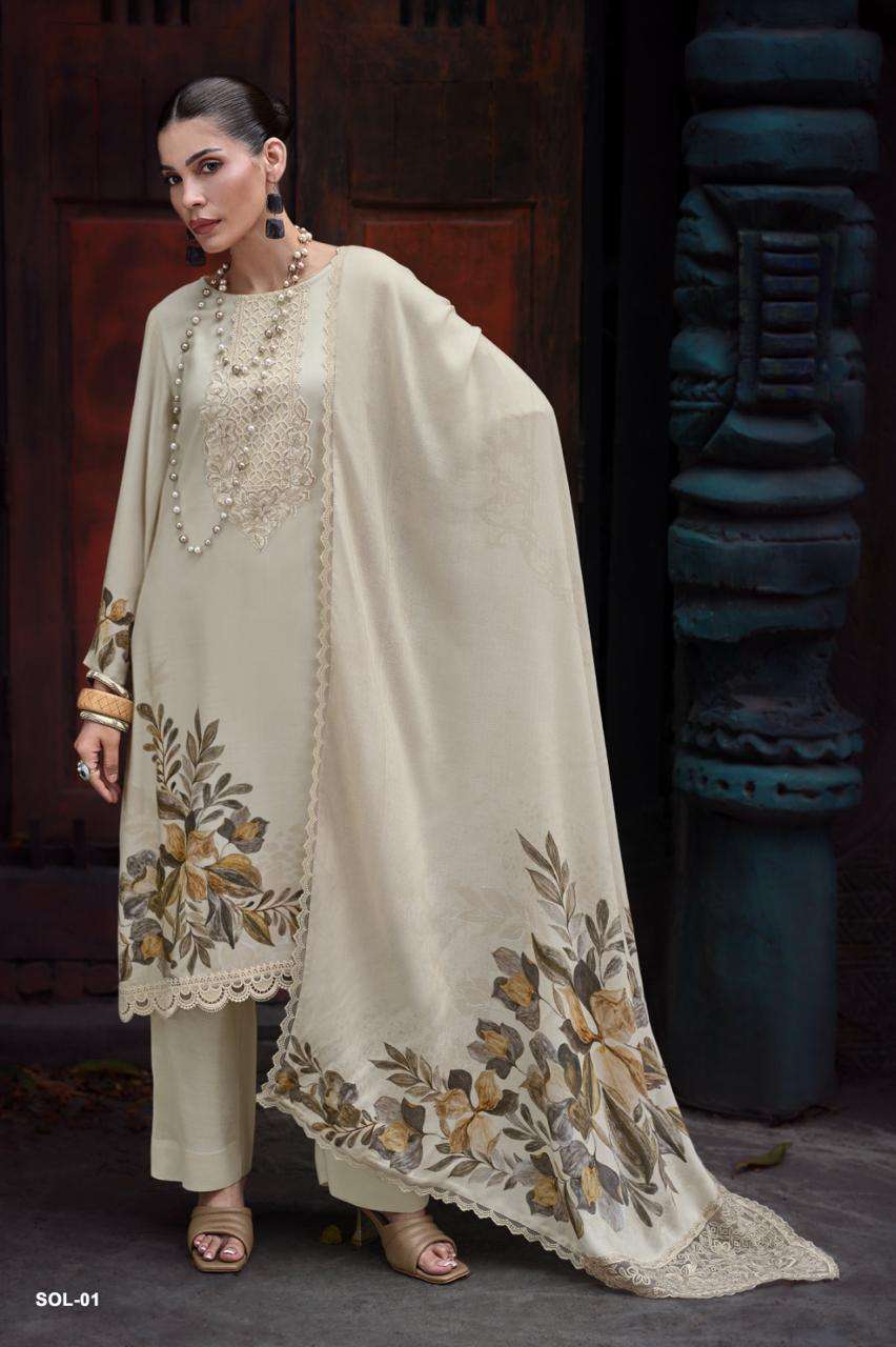 Varsha Fashion Shades Of Love Premium Chanderi Dress Material