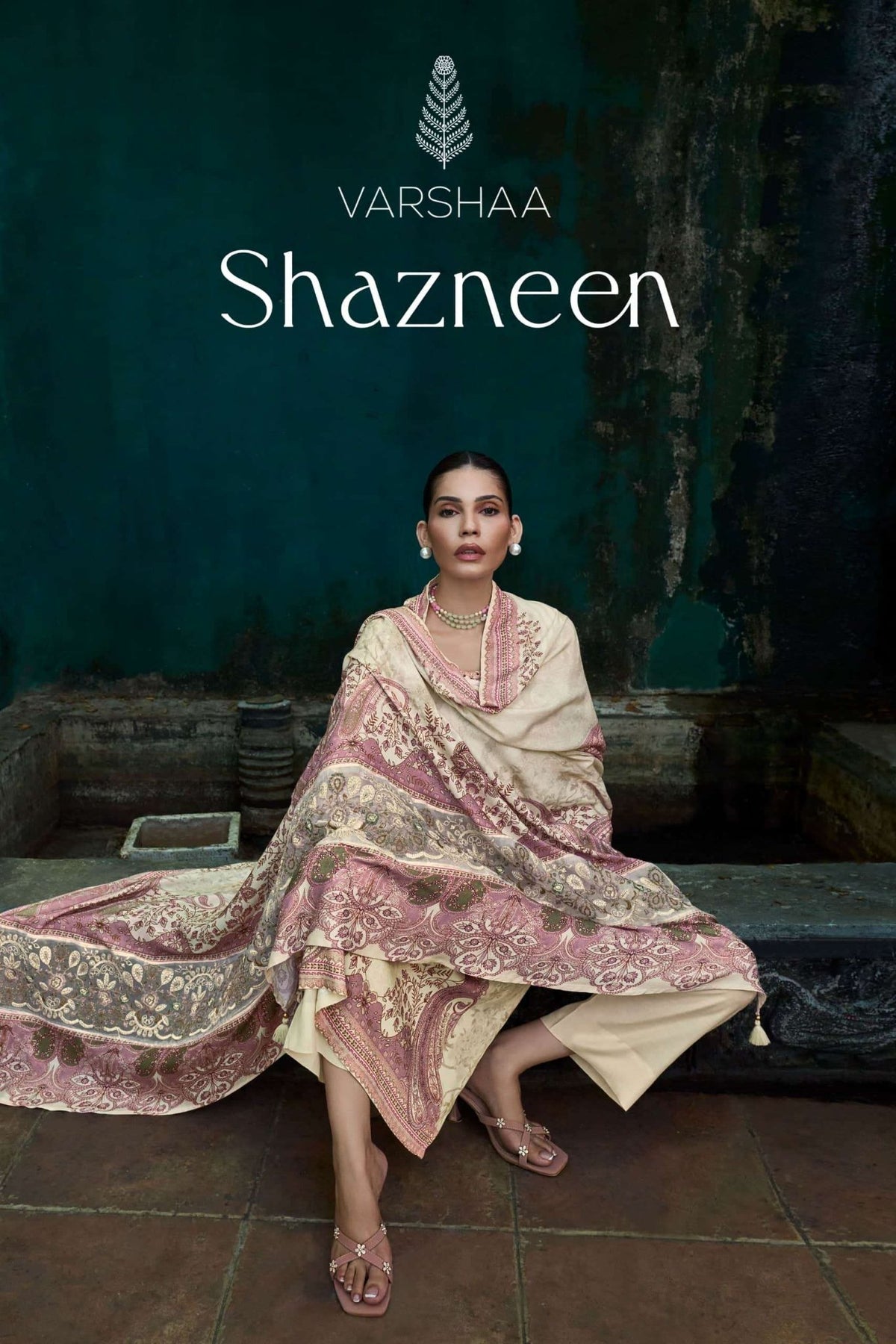 Varsha Fashion Shazneen Viscose Muslin Dress Material - Amrah Wholesale