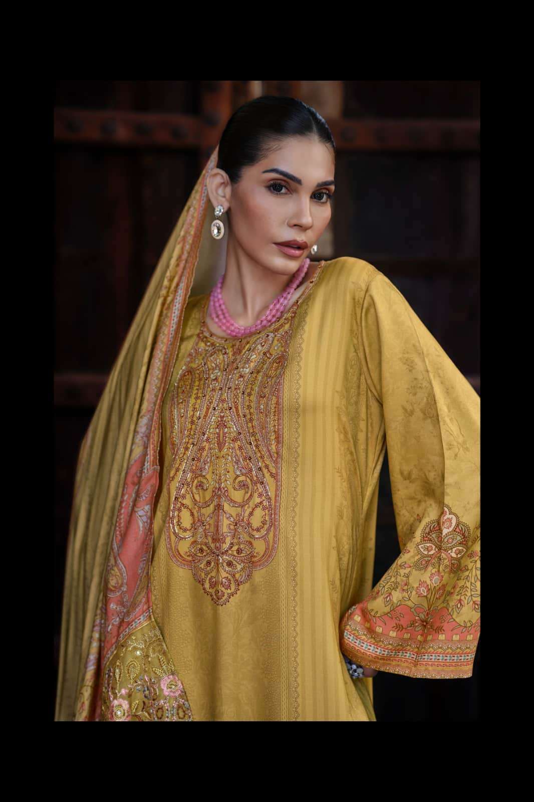 Varsha Fashion Shazneen Viscose Muslin Dress Material - Amrah Wholesale