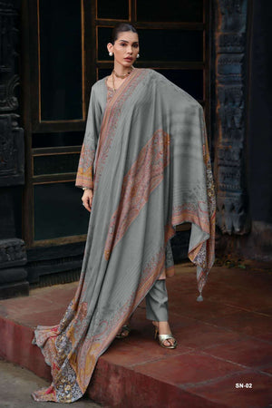 Varsha Fashion Shazneen Viscose Muslin Dress Material