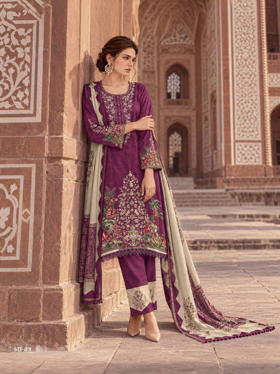 Varsha Fashion Siddaqi Viscose Pashmina Digital Printed Dress Material